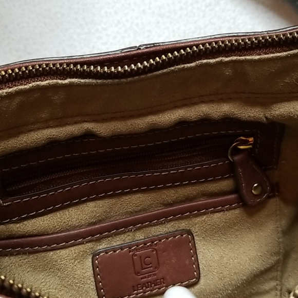 Liz Claiborne Vintage Brown Genuine Leather Bag - Picture 6 of 16